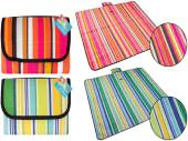 Striped polyester picnic mat
(145x130cm) - 2/cols.