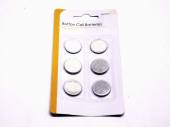 Pack 6, 3asstd button cell batteries*USE BT280