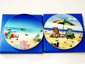 Beach scene trivets - 2asstd.
(6PCS ONLYLEFT)