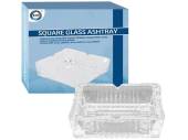 Square glass ashtray*