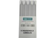 Pack 4, household candles*