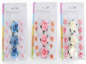 !3pc craft rose/flower embelishments - 6asstd* !3pc craft rose/flower embelishments - 6asstd*