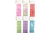 Craft crystal stickers - 6/cols*