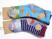 Pack 3, bamboo dino/shark socks*
(6-8/9-12/12-3)