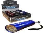  9led mini torch - 4/cols (batts not inc.)   
ADD 16 FOR DISPLAY...