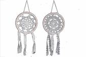 15cm lace dream catcher - 2asstd*