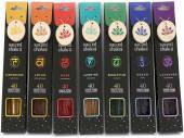 Pack 30, sacred chakra incense sticks and holder - 7asstd*