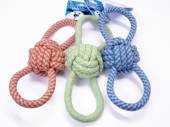 Figure 8 knotted rope toy - 3/cols* Figure 8 knotted rope toy - 3/cols*