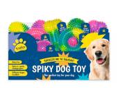 Spikey pvc dog toy (2/cols) - 4asstd* Spikey pvc dog toy (2/cols) - 4asstd*