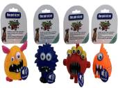 Monster mash vinyl pet toy with squeak - 4asstd. Monster mash vinyl pet toy with squeak - 4asstd.