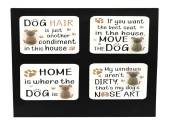 8cm wooden dog magnet - 4asstd.