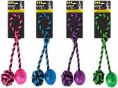 Rope knot & rubber ball toy - 4/cols* Rope knot & rubber ball toy - 4/cols*