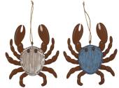 Hanging metal crab - 2/cols.
(16x14cm)