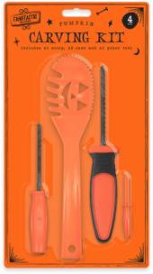 4pc pumpkin carving kit.