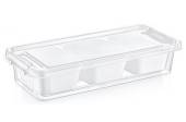 3x compartment organiser storage box (11x27x6cm)*