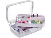 2 tray organiser box - asstd cols*