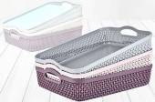 Organizer basket (26x34x6.5cm) - asstd cols*