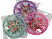 10peg round plastic dryer - 3/cols* (dia 23cm)