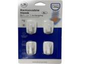 Pack 4. plastic removable hooks* Pack 4. plastic removable hooks*