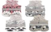 500ml hot water bottle and sock set - 4asstd.