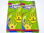 Pkt 2, rubber gloves MEDIUM*