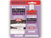 Flexible all purpose silicone sealant CLEAR*