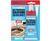 Flexible all purpose silicone sealant WHITE  (80ml)