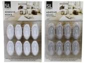 Pack 8, adhesive hooks - 2/cols* Pack 8, adhesive hooks - 2/cols*