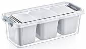 3x compartment organiser storage box 1.8L (L28 H9cm)*
USE 021065