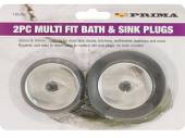 2pc multi fit bath and sink plugs*