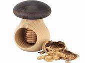 Beechwood mushroom nut cracker