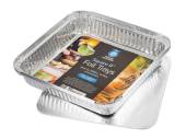 Pack 3, 9" square foil trays*