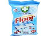 Pack 24, extra large Green Shield anti-bac floor surface wipes* Pack 24, extra large Green Shield anti-bac floor surface wipes*