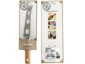 Cheese knife with wood handle.