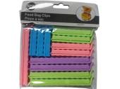 Pack 12, asstd sized bag clips*
