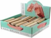 Db sided wooden nail brush, 24x display box* Db sided wooden nail brush, 24x display box*