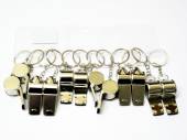 Pack 12, whistle key rings*
