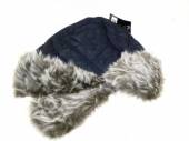 Ladies quilted trapper hat/faux fur, (navy-red-fuchsia)LAST 11 REDUCED...