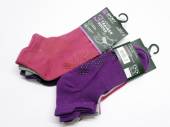 Pack 3, ladies trainer socks with grippers. Pack 3, ladies trainer socks with grippers.