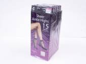 Pack 4, (x6) sheer ankle highs 15denier one size - NATURAL* Pack 4, (x6) sheer ankle highs 15denier one size - NATURAL*