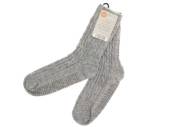 Cable knit grey slipper socks with grips. Cable knit grey slipper socks with grips.
