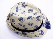 Trilby hat with surf print
(m/l - l/xl)