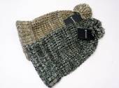 Mens knitted pom-pom hat - 2/cols.