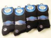 Mens bigfoot plain BLACK socks (3pkt x4) (MW903) Mens bigfoot plain BLACK socks (3pkt x4) (MW903)