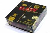 Box 50 pkts Raw black king size papers.