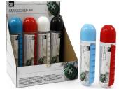Water bottle pill box - 4/cols.
(ADD 12 FOR DISPLAY)