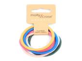Pack 6, 4mm organic hair bands.