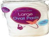 Pack 40, large oval cotton wool pads*