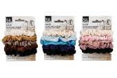 Pack 5, silky texture hair scrunchies - 3asstd.