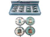 Coastal metal pill box - 4asstd*
(ADD 12 FOR DISPLAY)